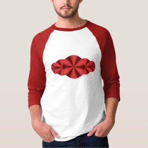 Ilusión óptica camiseta roja ligera para hombres