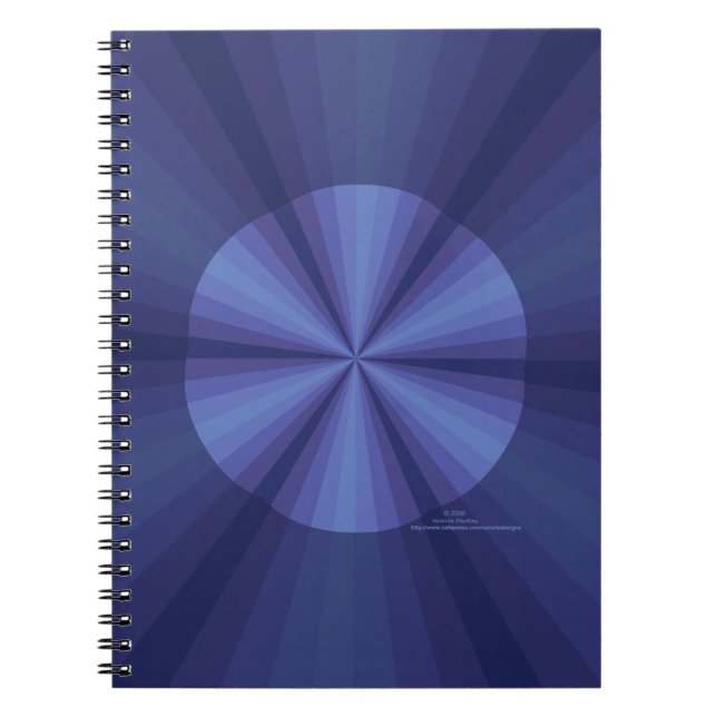 Ilusión óptica cuaderno azul (Frente)