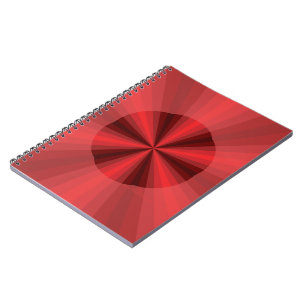 Ilusión óptica cuaderno rojo