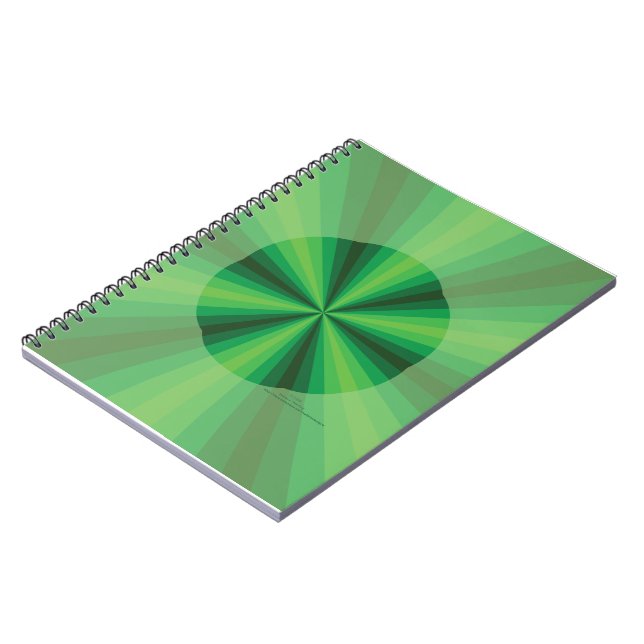 Ilusión óptica cuaderno verde (Lado Izquierdo)