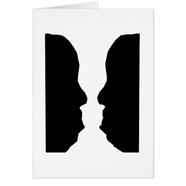 Ilusión óptica del hombre del florero (Frente)