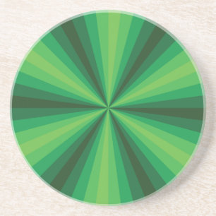 Ilusión Óptica Posavasos Verde