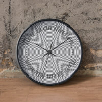 Ilusión óptica Reloj de pared decorativo moderno