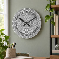 Ilusión óptica Reloj de pared decorativo moderno