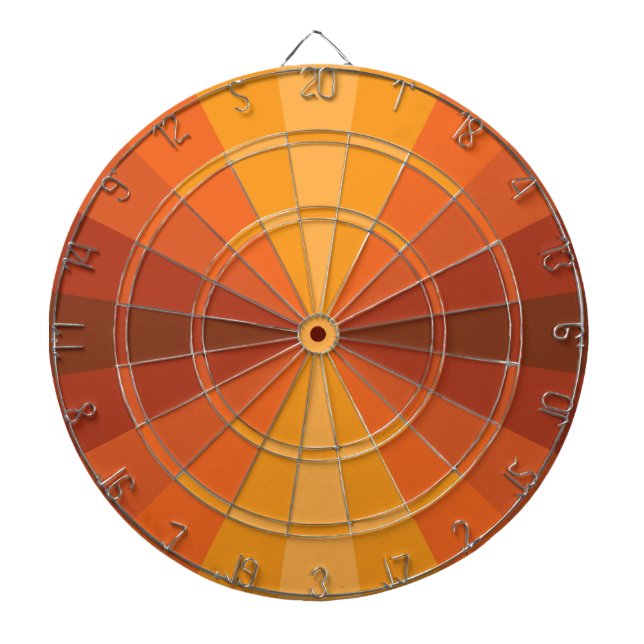 Ilusión óptica tablero de dardos naranja (Frente)