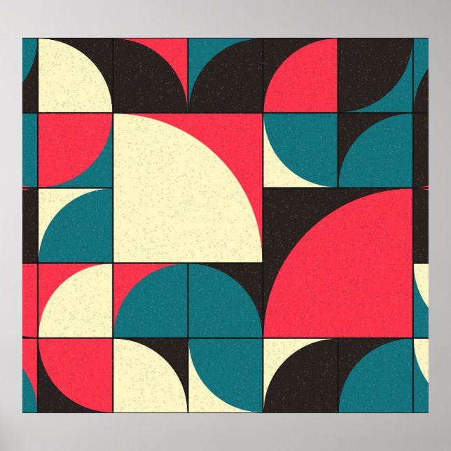 Ilustración abstracta geométrica de arte computaci (Frente)