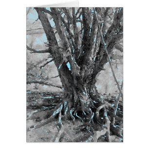 Ilustracion acuarela de árbol