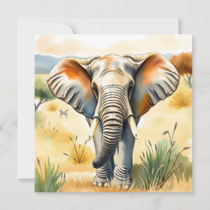 Ilustracion acuático de mamá y bebé elefante