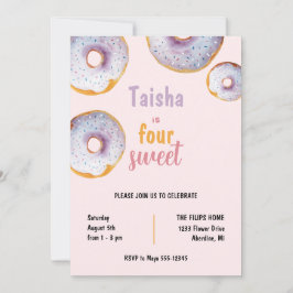 Ilustracion acuático dulce Donut