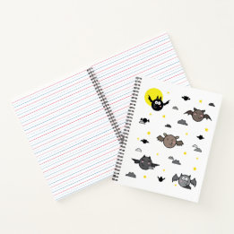 Ilustración Adorable de Murciélago | Cuaderno en E