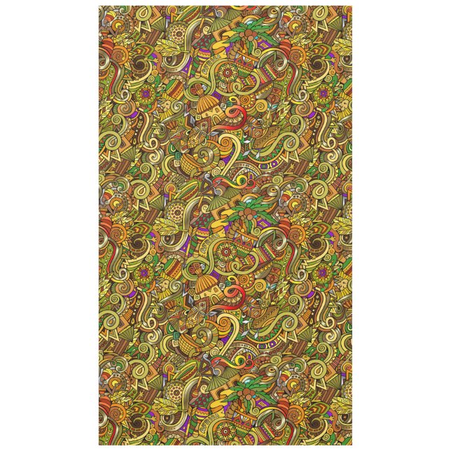 Ilustracion africano con manteles grandes (Anverso)