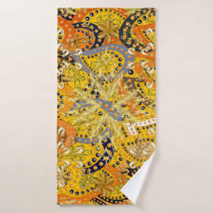 Ilustracion amarillo, naranja y marrón. I