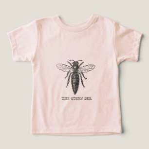 Ilustración antigua de insecto bug abeja reina