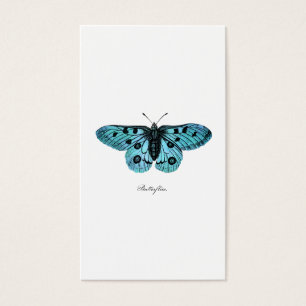 Ilustracion azul verde azulado de la mariposa del