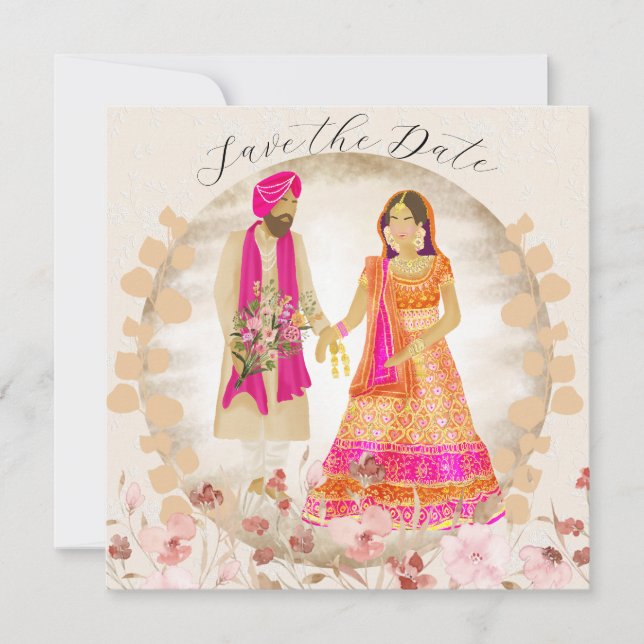 Ilustracion boda dorado (Anverso)