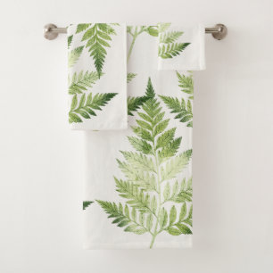 Ilustracion botánico del Fern Verde minimalista