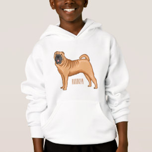 Ilustracion chino de personalizado de perro Shar-P