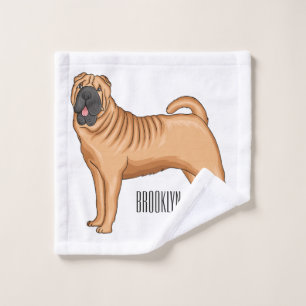 Ilustracion chino de personalizado de perro Shar-P