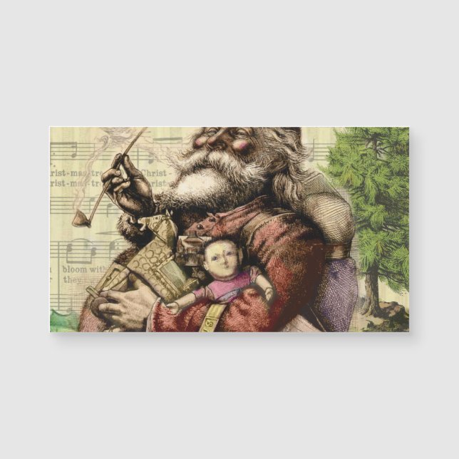 Ilustración clásica de Thomas Nast de Santa Claus (Anverso)