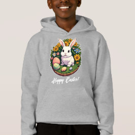 Ilustración clásica del conejo de Pascua. ¡Feliz P