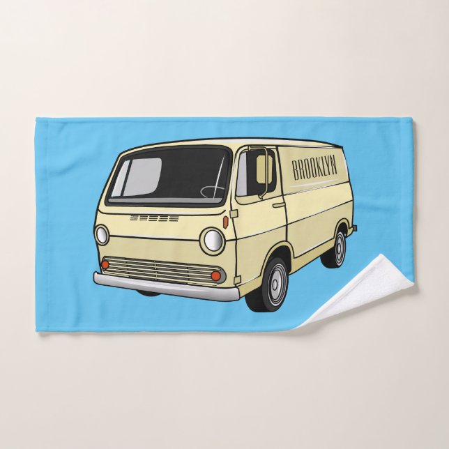 Ilustracion clásico van personalizado (Toalla de mano)