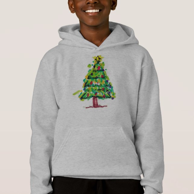 Ilustración Colorida de Árbol de Navidad (Anverso)