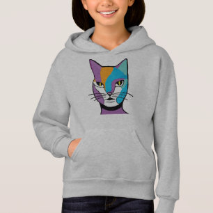 Ilustración Colorida de Mujer Gato