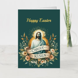 Ilustracion cristiano por la resurrección floral d