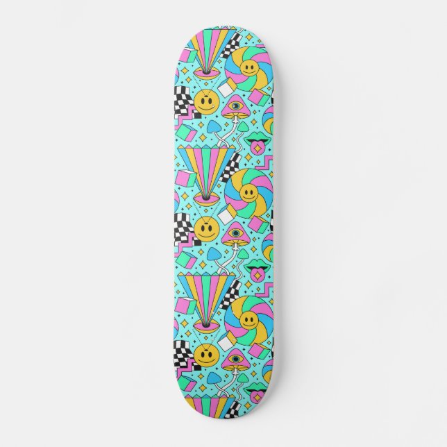 Ilustracion Cute Personalizado Skateboard (Anverso)