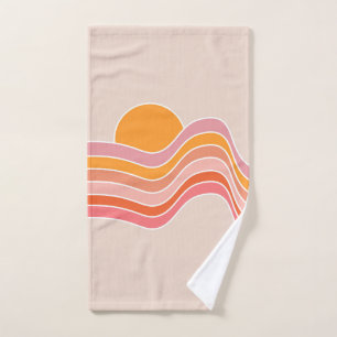 Ilustracion de amanecer estilo retro