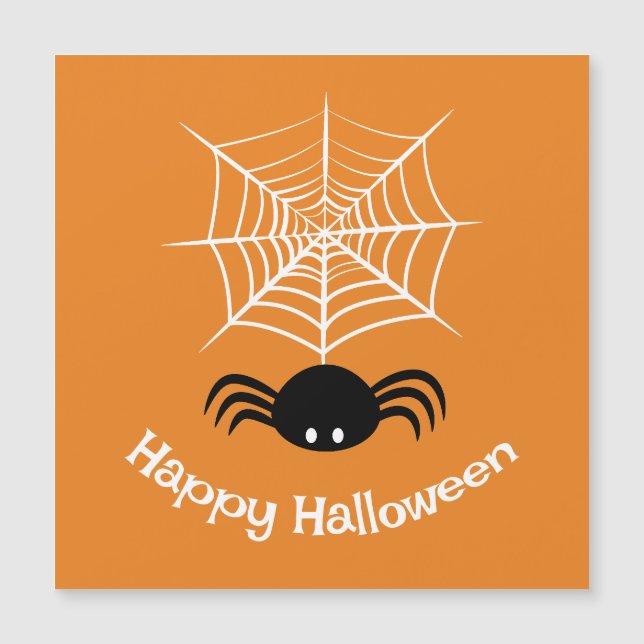 Ilustración de araña espeluznante de Halloween (Anverso)