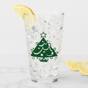 Ilustracion de árbol de Navidad verde decorado