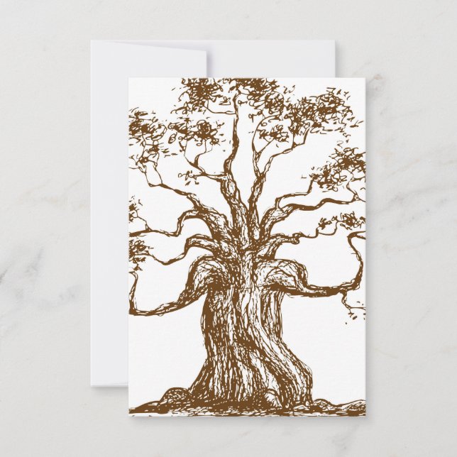 Ilustracion de árbol marrón (Anverso)