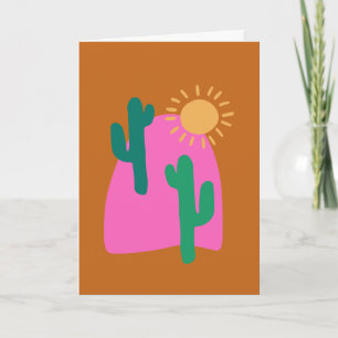 Ilustracion de arte de Cactus en el desierto del B