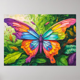 Ilustracion de arte de mariposa creativa vintage