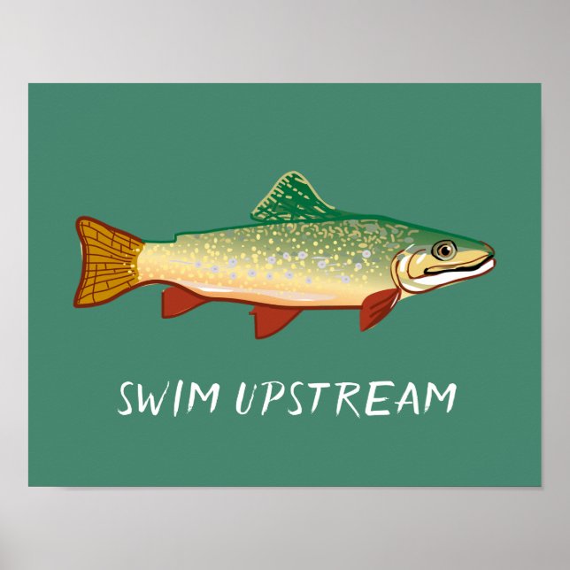 Ilustracion de arte de peces de Swift Upstream Tro (Frente)