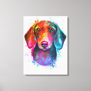 Ilustracion de arte de perro de Dachshund