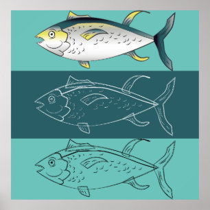 Ilustracion de arte Fish Line