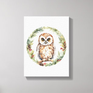 ilustración de búho de navidad arte de búho en par