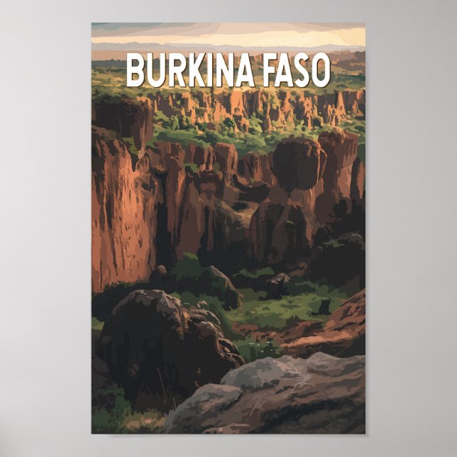 Ilustracion de Burkina Faso Viaje al arte (Frente)