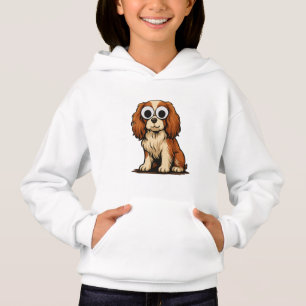 Ilustración de cachorro con ojos saltones adorable