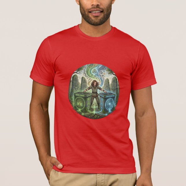 Ilustración de camiseta de DJ Ritual Celta (Anverso)