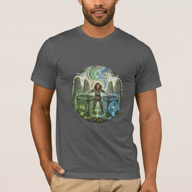 Ilustración de camiseta de DJ Ritual Celta (Anverso)