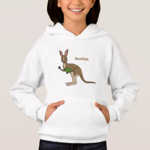Ilustracion de canguro australiano bastante feliz