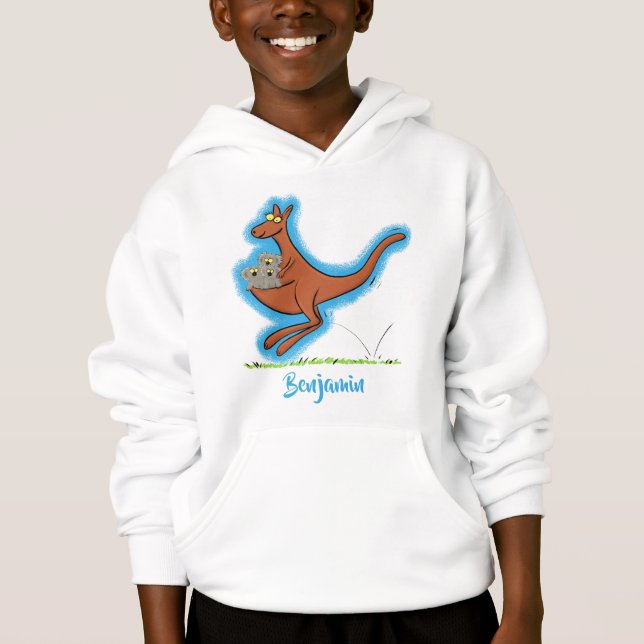 Ilustracion de canguro y personalizado de koalas (Anverso)