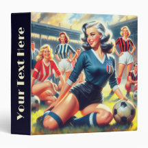 Ilustracion de Chicas de fútbol de época