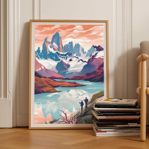 Ilustración de Chile de Patagonia Impresión de Via