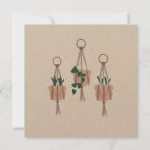 Ilustración de colgador de plantas de macramé mace