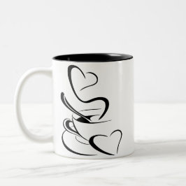 Ilustracion de copas de café para clipart