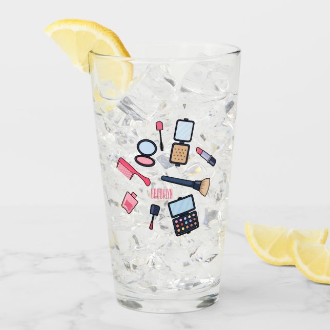 Ilustracion de cosméticos/personalizados de maquil (Anverso (hielo))